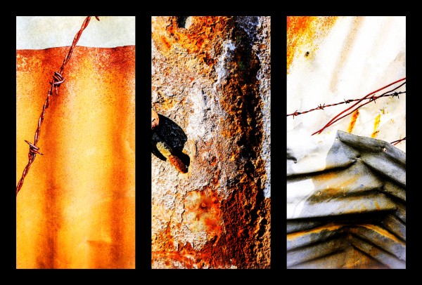 Corrugated Iron Triptych 6 by Lexa Harpell
